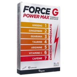 Vitavea Force G Power Max Ampoules - Fatigue Passagère - 10 Ampoules