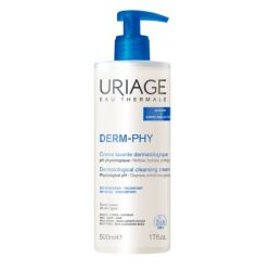 Uriage Derm-Phy Crème Lavante Dermatologique 500ml - Nettoie, hydrate et protège la peau
