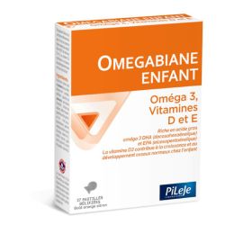 Pileje Omegabiane Enfant Oméga 3, Vitamines D et E - 27 pastilles gélifiées