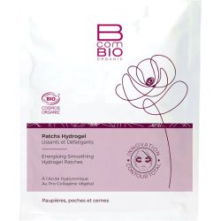 BcomBIO Patchs Hydrogel Lissants et Défatigants - 2 Patchs - Lissent, repulpent et défatiguent
