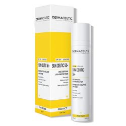 Dermaceutic Sun Ceutic 50+ Protection Solaire Anti-Âge 50ml - Indice 50+ Certifié Prévient le Photovieillissement