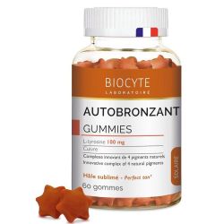 Biocyte Autobronzant Gummies - 60 Gummies Goût Myrtille