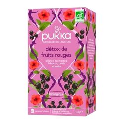 Pukka Tisane Détox de Fruits Rouges - Favorise le Drainage et l'Élimination - 20 sachets