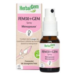 HerbalGem Fem50+gem Bio - Spray Ménopause - 15 ml