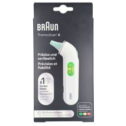 Braun ThermoScan 4 Thermomètre Auriculaire IRT3515 - Prise de température auriculaire rapide