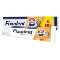 Fixodent Pro Plus Crème Adhésive - 57g - Pour Prothèses Totales & Partielles