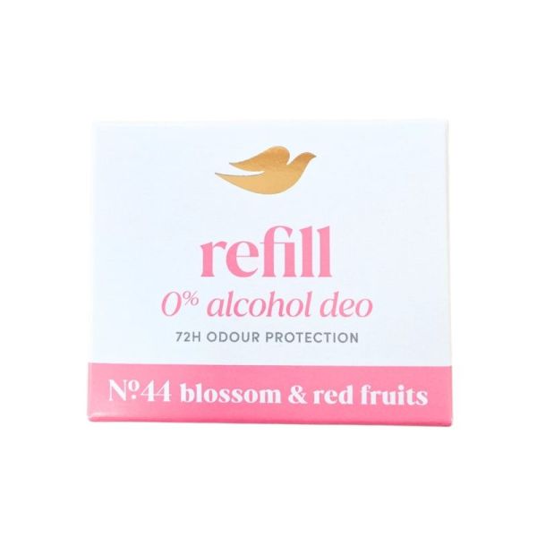 Dove Recharge Déodorant N°44 Fleurs & Fruits Rouges 0% alcool - Protection odeurs 72h sans sels d'aluminium