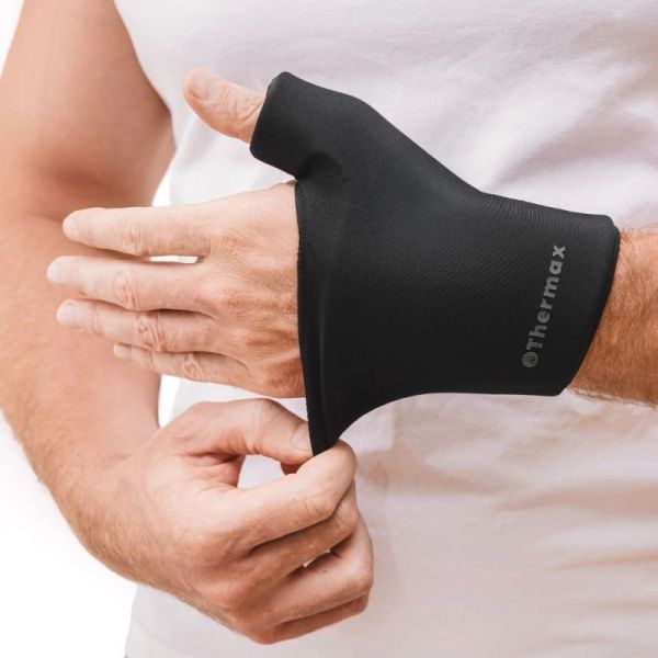 IceThermax Attelle Poignet & Main Noir Soulagement Douleurs & Inflammations