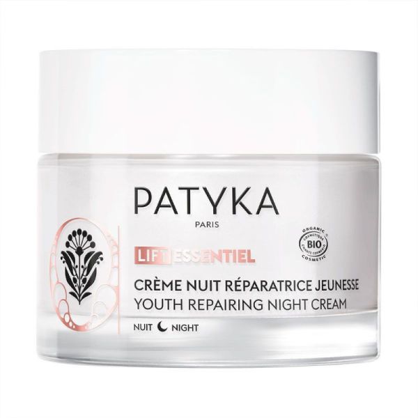 Patyka Lift Essentiel Crème Nuit Réparatrice Jeunesse Bio 50ml