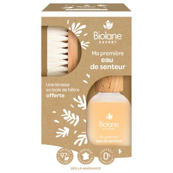 Biolane Coffret Ma Première Eau de Senteur - 50ml - Brosse OFFERTE - Dès La Naissance