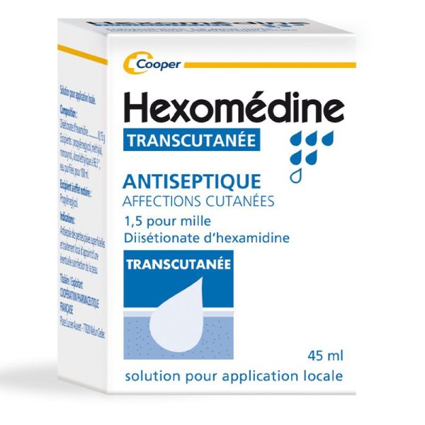 Hexomedine transcutanée solution 45ml