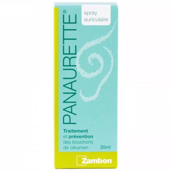 Zambon Panaurette Spray Auriculaire 30 ml – Traitement et prévention des bouchons de cérumen