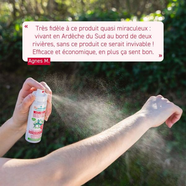 Puressentiel Anti-Pique Spray Répulsif + Apaisant 7H Zones Infestées 200 ml dont 50ml OFFERTS – Format familial économique