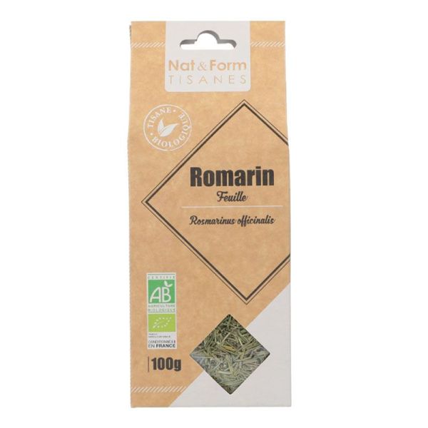 Nat&Form Tisane Romarin BIO - Défenses Naturelles - 100g