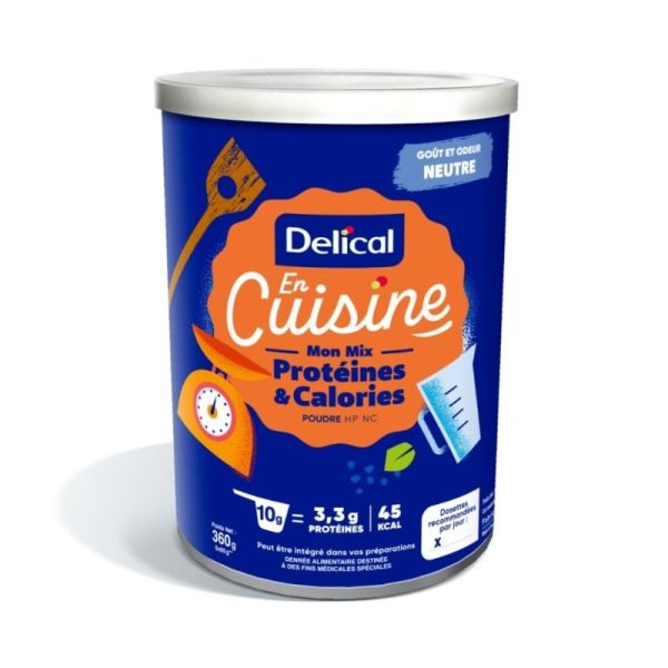 Delical En Cuisine Mon Mix Protéines & Calories 360 g - Enrichissement calorique et protéique au goût neutre