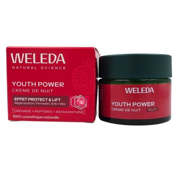 Weleda Youth Power Crème de Nuit 40 ml - Régénération et effet lift intensif
