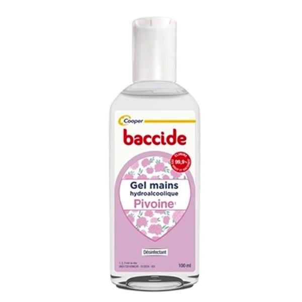 Baccide Gel Mains Hydroalcoolique Désinfectant - Senteur Pivoine - 100ml