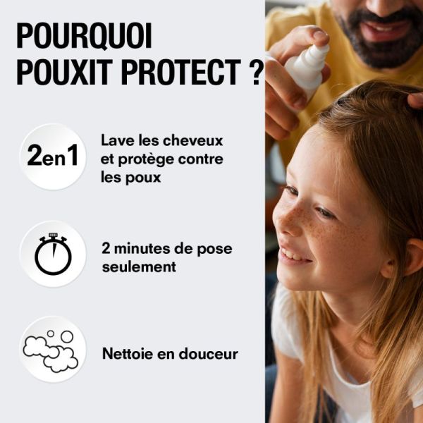 Pouxit Protect Shampoing Lavant Protecteur 72H - 200ml - Prévention anti-poux longue durée