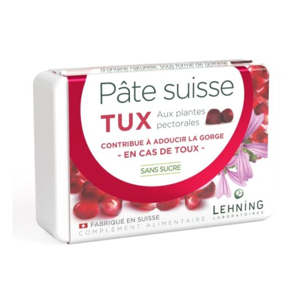 Pâte Suisse TUX - Toux - 40 Gommes