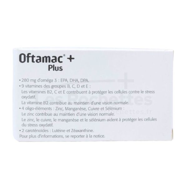Théa Oftamac + Plus - Complément Alimentaire - Vieillissement Oculaire - 60 Gélules / 2 mois