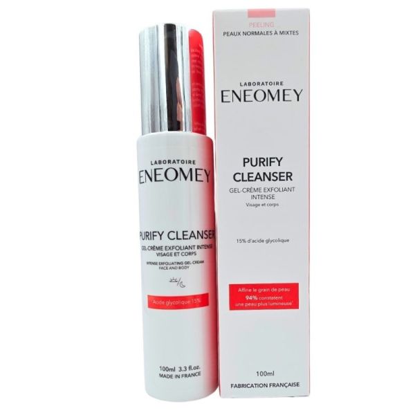 Laboratoire Eneomey Purify Cleanser 100 ml - Gel-crème exfoliant intense à l'acide glycolique 15%