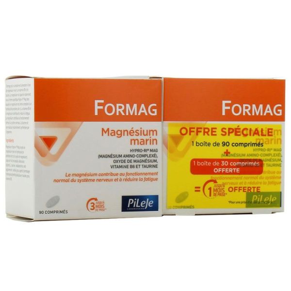 Pileje Formag Magnésium Marin - 90 + 30 comprimés