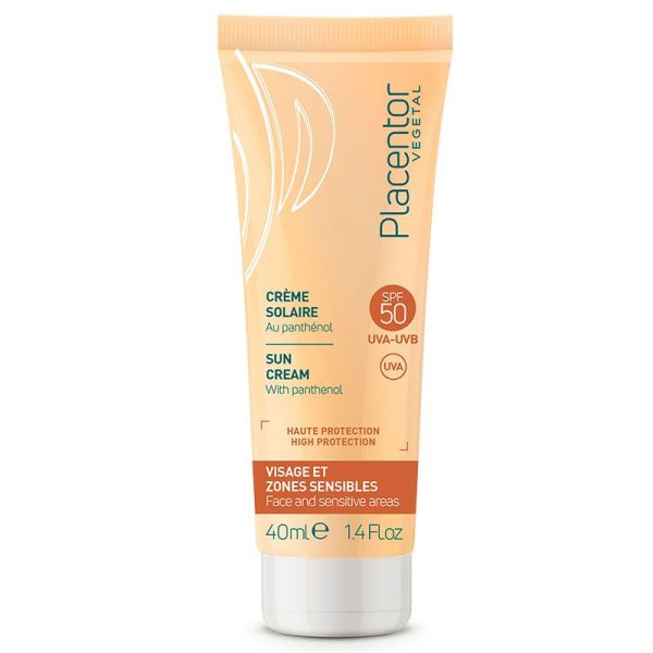 Placentor Crème Solaire Très Haute Protection SPF50+ - Fluide Extra-Légère - 40 ml