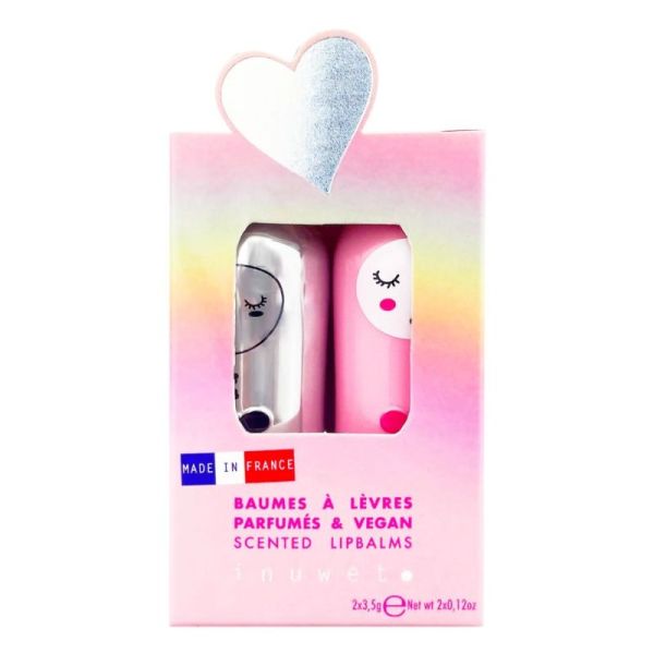 Inuwet Coffret Duo Baumes Lèvres Hydratant Ananas & Cassis Bouh - 2 x 3,5g