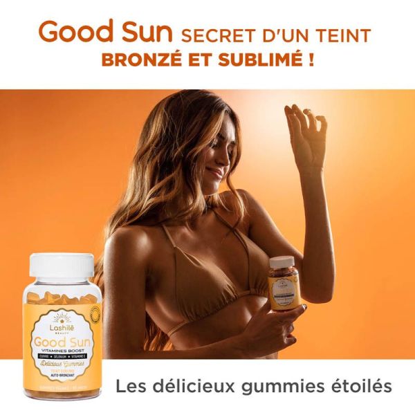 Lashilé Beauty Good Sun Vitamines Boost Teint Sublime Auto-Bronzant - Teint Hâlé - 60 Gummies