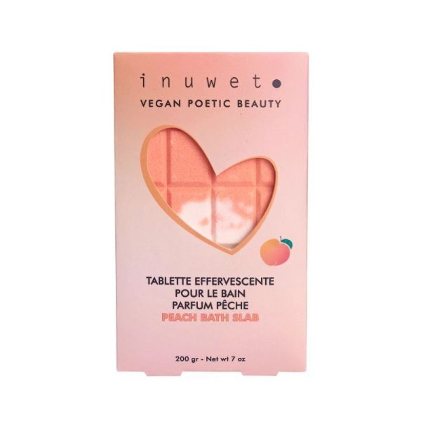 Inuwet Tablette de Bain Effervescente Pêche - 200g