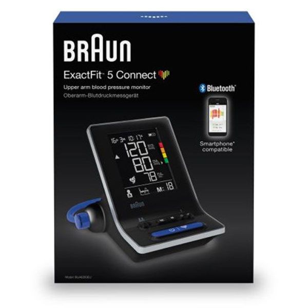 Braun Tensiomètre Bras ExtraFit 5 Connect - Tensiomètre Intelligent Bluetooth - 1 pièce