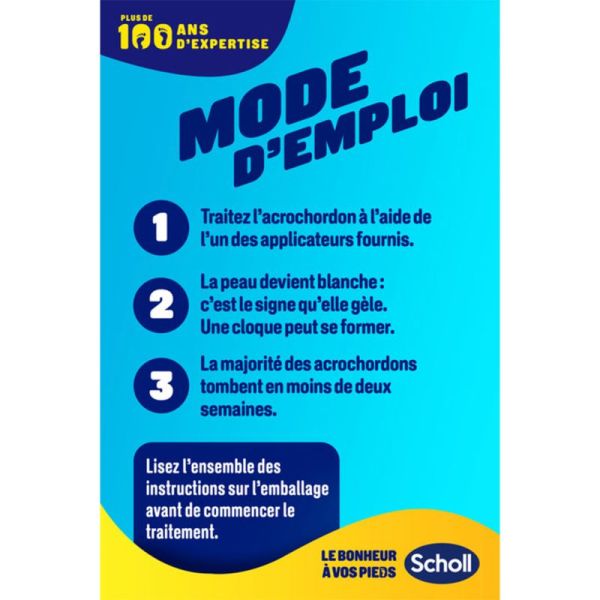 Scholl Traitement Acrochordons Freeze Away 1 kit – Élimination par cryothérapie