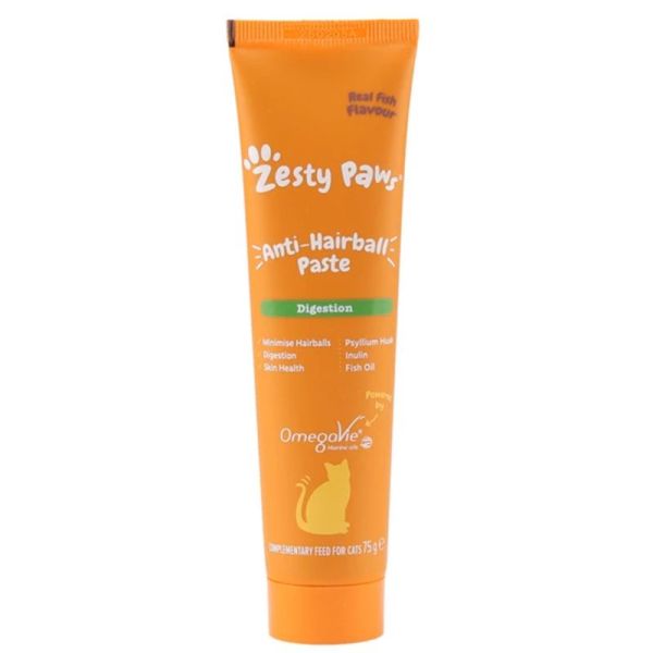 Zesty Paws Digestion Chat - 75g - Pâte orale anti-boules de poils et digestion facilitée