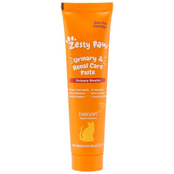 Zesty Paws Confort Urinaire - Pâte de 75g - Soutien des voies urinaires sous forme de pâte appétente