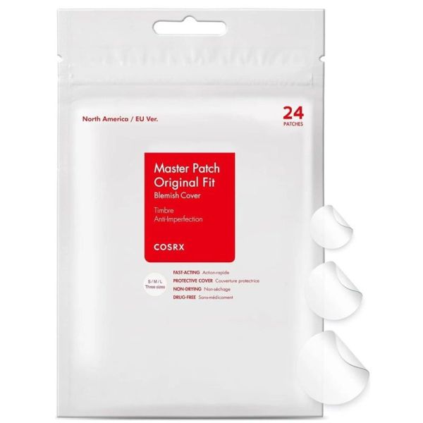 COSRX Master Patch Original Fit 24unités - Patchs hydrocolloïdes anti-imperfections et anti-boutons