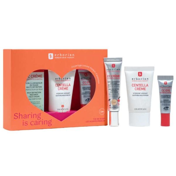 Erborian Kit CC Routine & Centella Crème - Coffret d'Hydratation Quotidienne - Teinte Claire