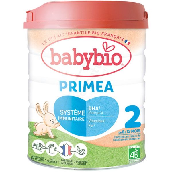 Babybio Primea Bio 2ème âge 6 à 12 mois - 800 g - Lait infantile de suite