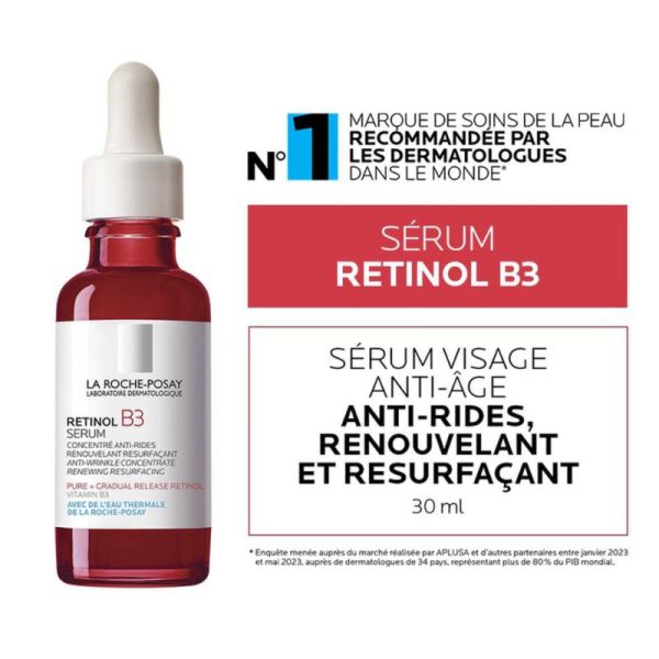 La Roche-Posay Serum Retinol B3 - Concentré Anti-Rides Régénérant Resurfaçant 30ml