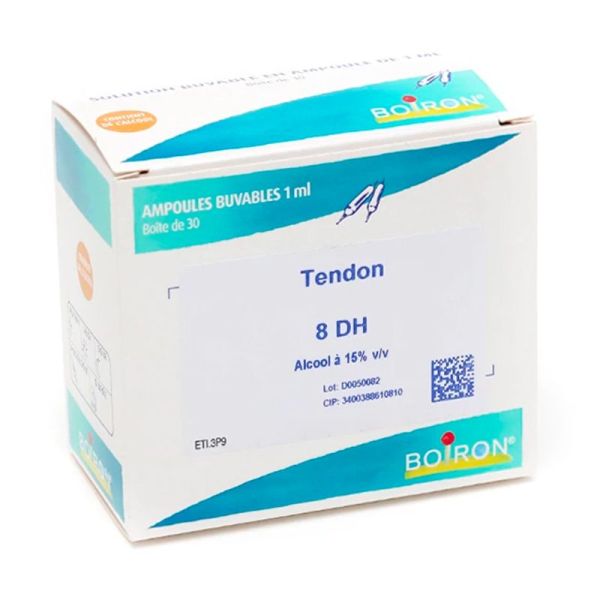 Boiron Tendon - 8 Ampoules Buvables - 8DH