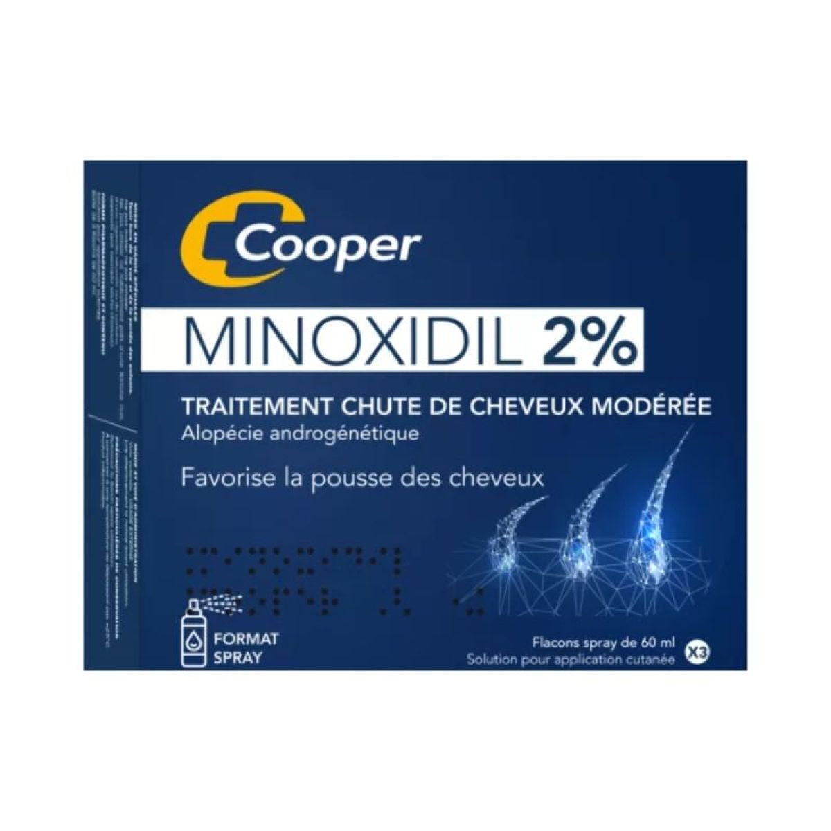 Cooper Minoxidil 2 3 X 60 Ml