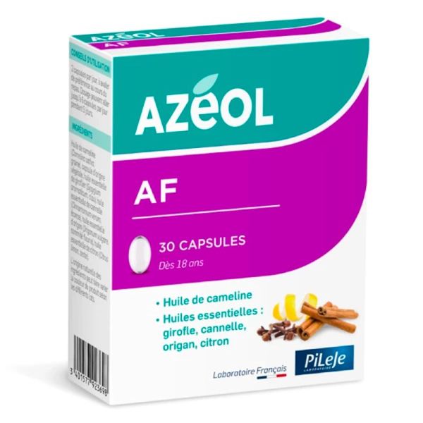 Pileje Azéol AF - 30 capsules - Défenses naturelles et équilibre microbien