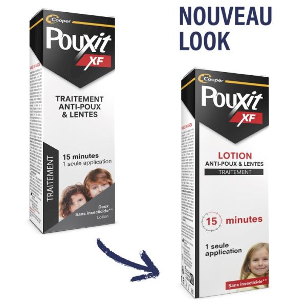 Pouxit Extra Fort Traitement Anti-Poux et Lentes Lotion - 100ml - Éradique poux et lentes en 15 minutes
