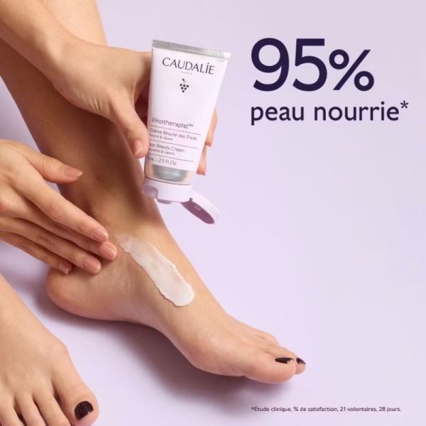 Caudalie Vinothérapist Crème Beauté des Pieds au Beurre de Karité 75ml - Nourrit et répare les pieds secs