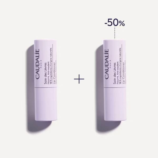 Caudalie Vinothérapist Duo Soin des Lèvres 2 x 4,5g - Nourrit et apaise les lèvres sèches