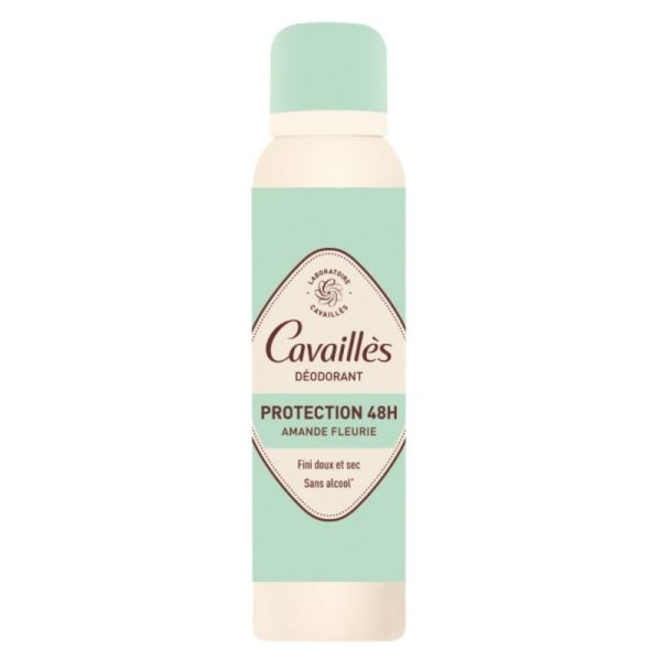 Cavaillès Déodorant Spray Amande Fleurie 150ml - Protection 48h et soin apaisant