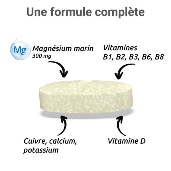 Mag2 Cramp Nouvelle Formule - 30 Comprimés - Réduit les contractions et la fatigue musculaire