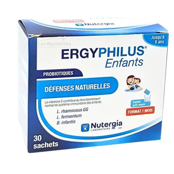 Nutergia Ergyphilus Enfants Probiotiques Défenses Naturelles - 30 Sachets