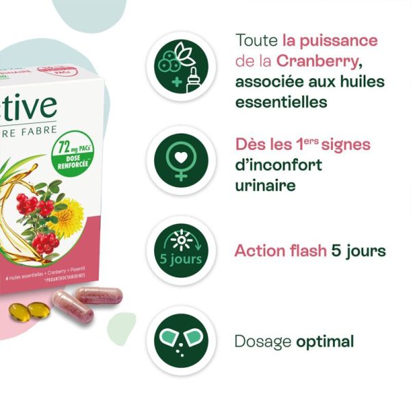 Naturactive Urisanol Flash Bio 10 Gélules et 10 Capsules – Confort urinaire