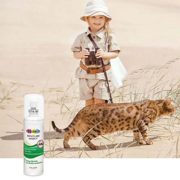 Pediakid Bouclier Insect Spray 100ml – Répulsif moustiques et tiques haute tolérance