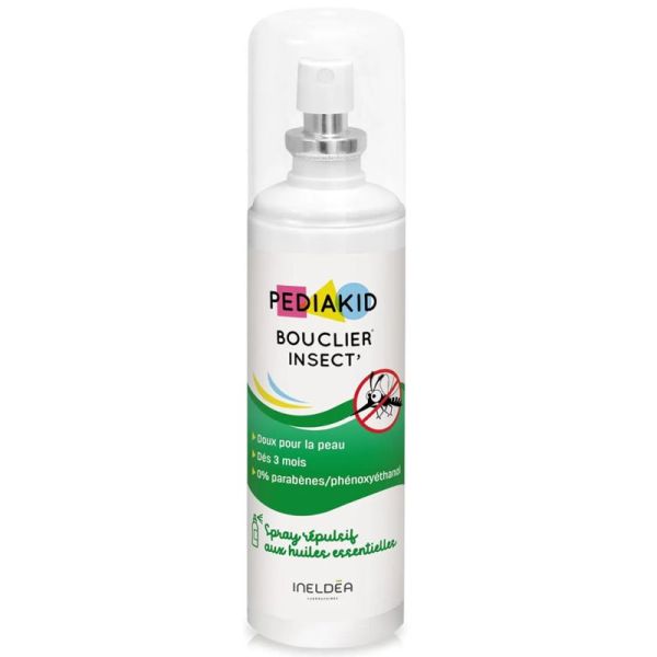Pediakid Bouclier Insect Spray 100ml – Répulsif moustiques et tiques haute tolérance